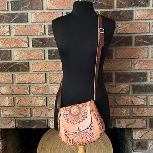 Leather Etched Purse